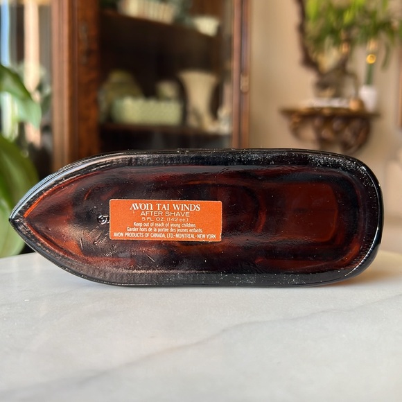 Vintage Avon Side Wheeler Tai Winds After Shave Cologne Decanter Glass Bottle - Picture 10 of 12
